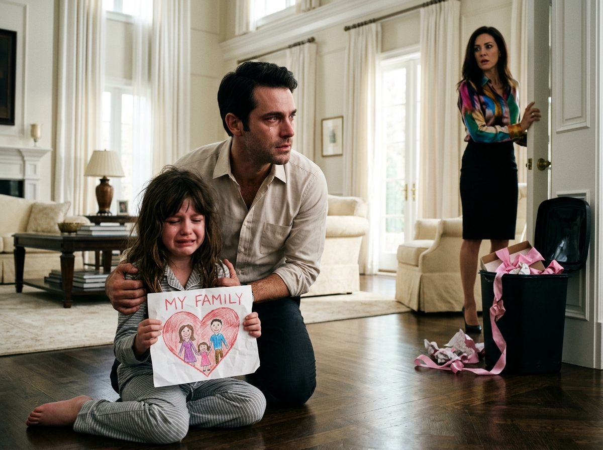 She Threw Away the Little Girl’s Gift—Then the Drawing Exposed the Family Secret