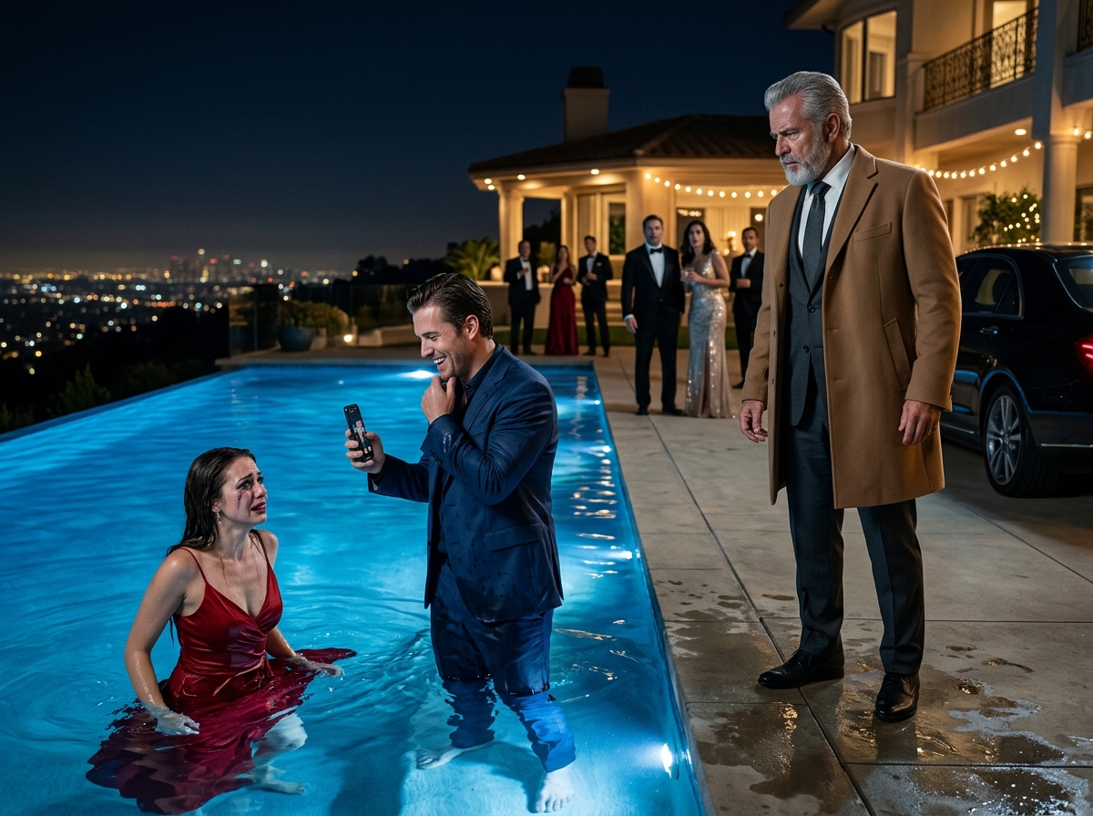He Pushed Her Into the Pool—Then Her Father Arrived