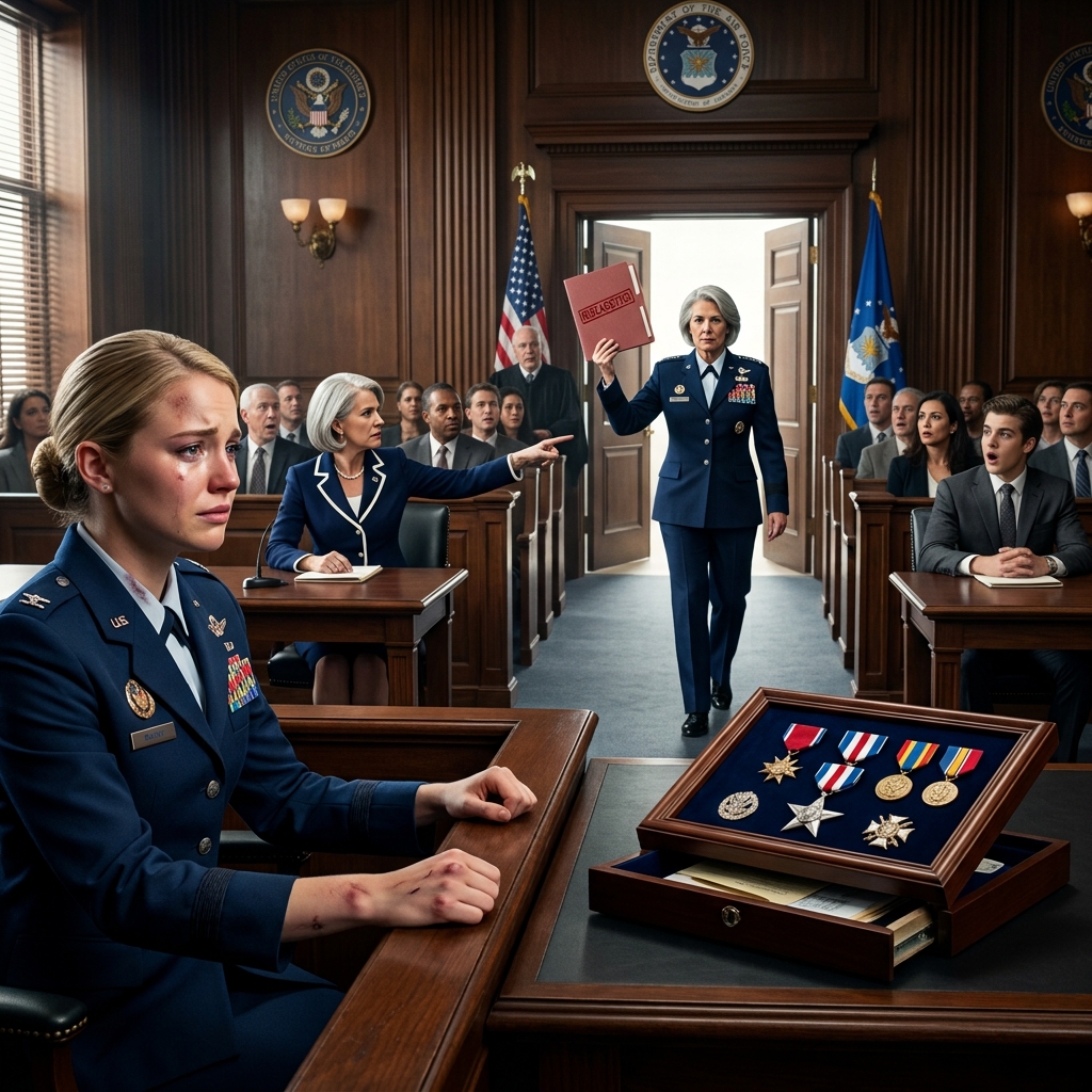 THEY CALLED HER A COWARD—THEN THE FOUR-STAR GENERAL WALKED INTO COURT