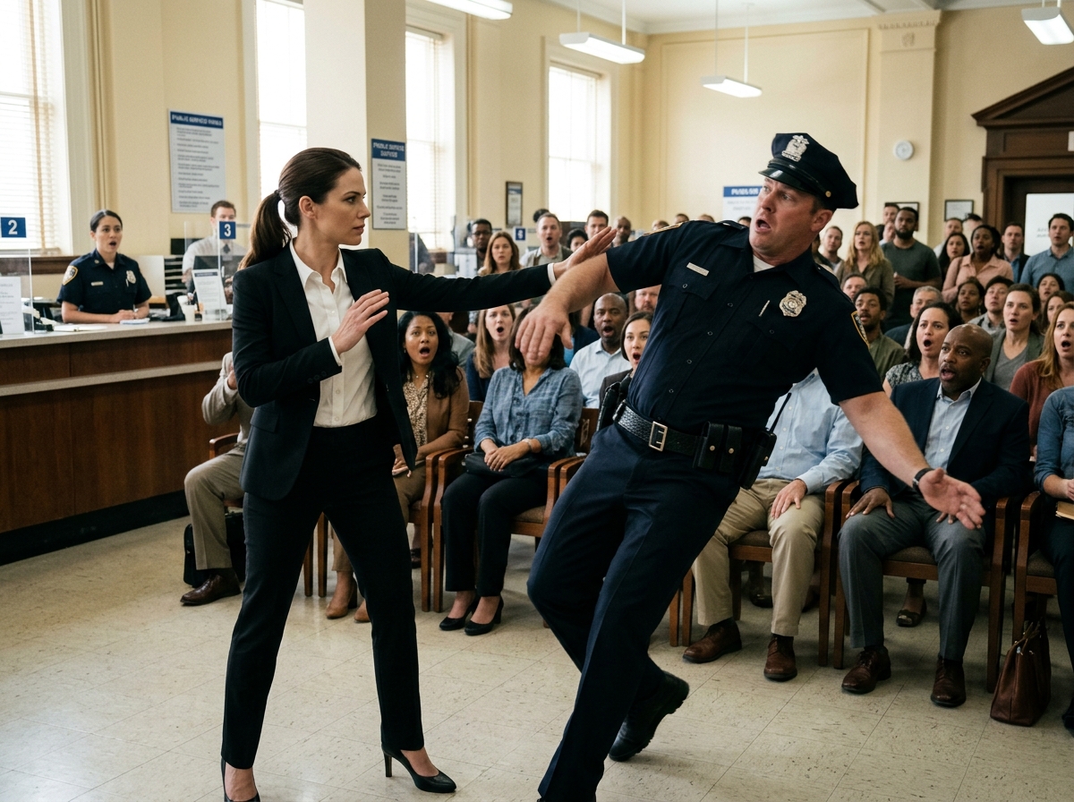 The Officer Raised His Fist in Court—Then She Stood Up