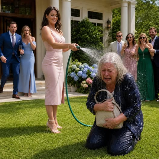 SHE SOAKED A 'BEGGAR' AT HER ENGAGEMENT—THEN THE GROOM CALLED HER MOM