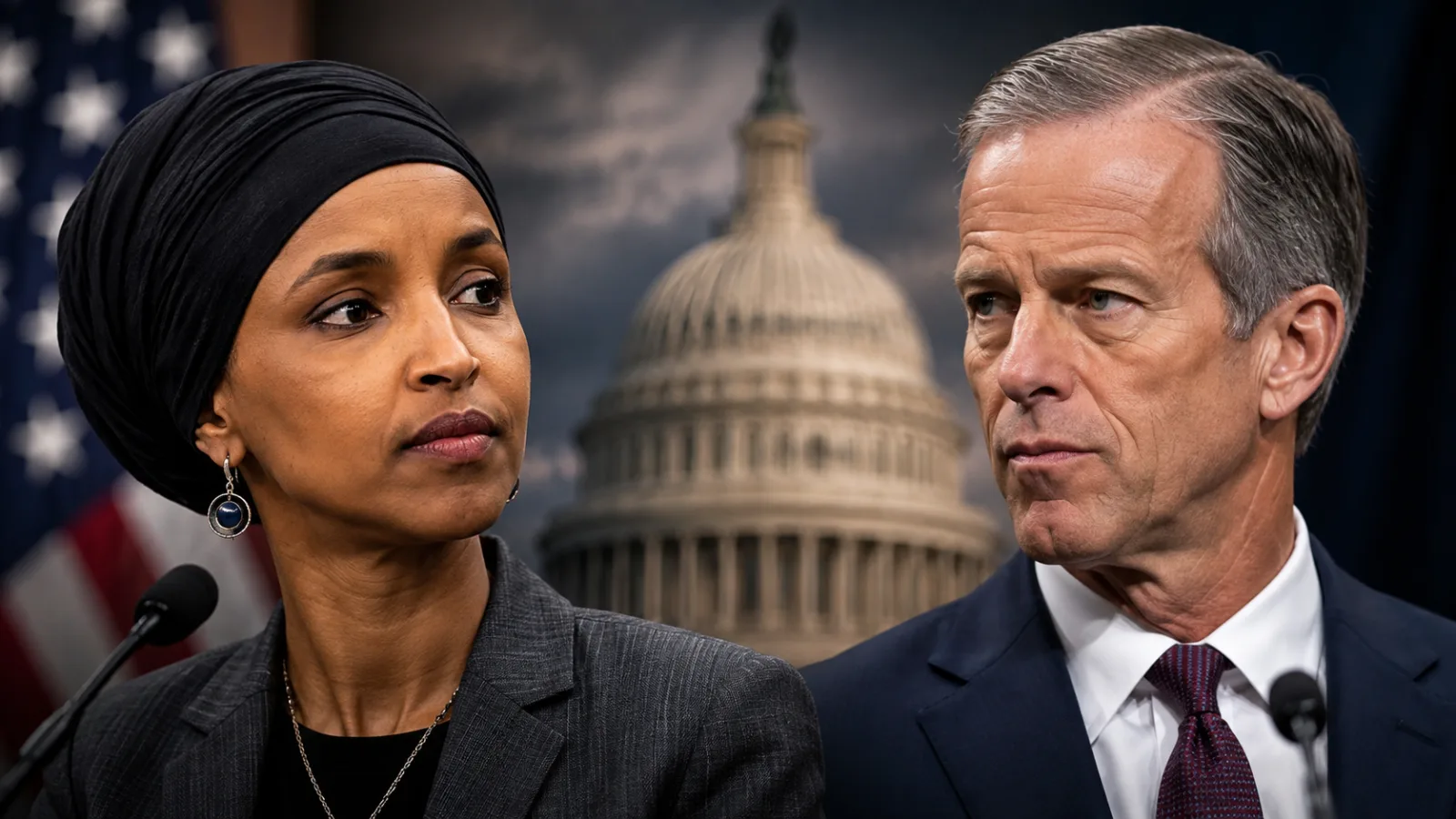 🚨 “REMOVE JOHN THUNE, DEPORT ILHAN OMAR” — THE EXPLOSIVE CALL JUST IGNITED A MASSIVE POLITICAL FIRESTORM… |
