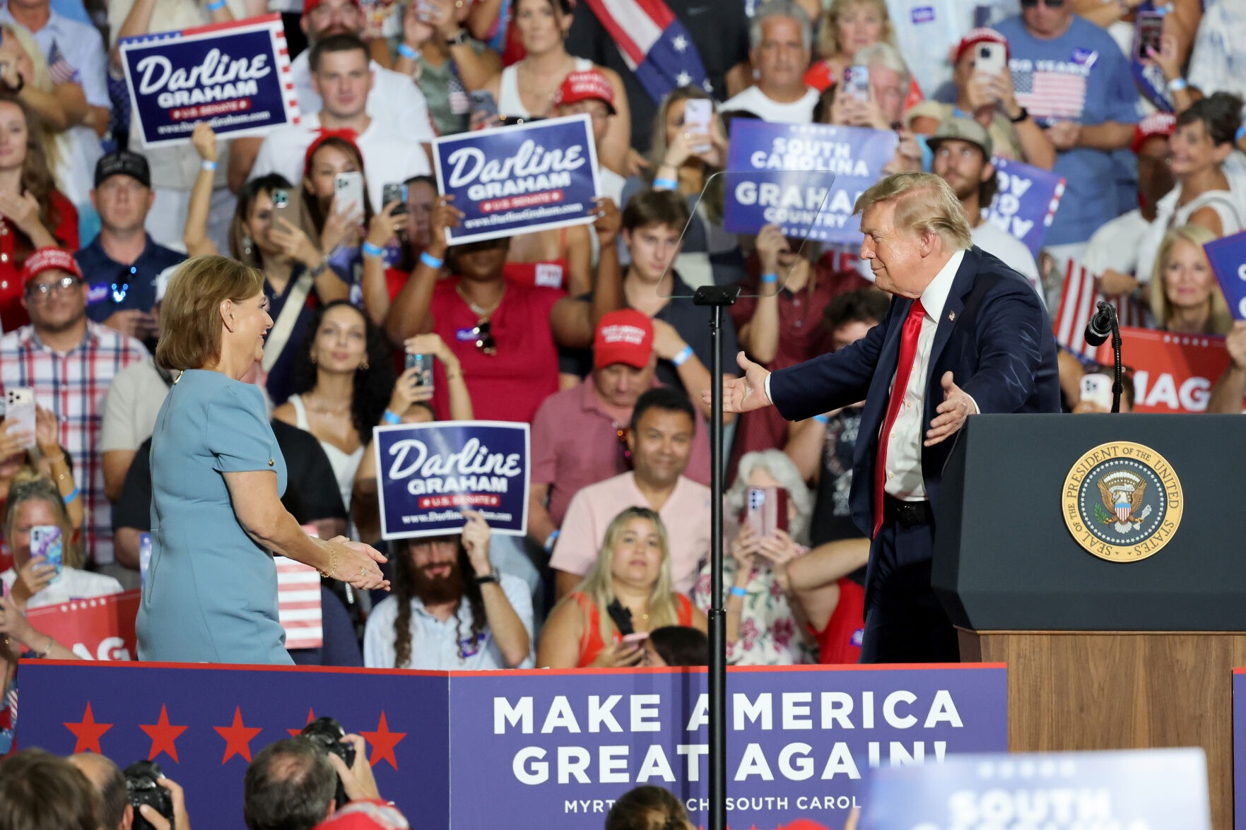 Trump Tells South Carolina Republicans to ‘Pretend I’m on the Ballot’ as Darline Graham Faces High-Stakes Runoff