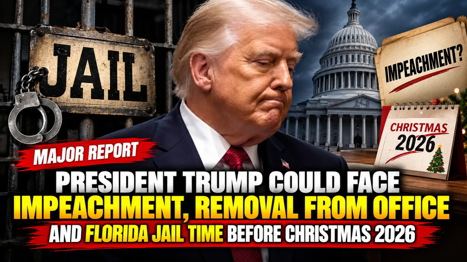 🚨 TRUMP COULD FACE IMPEACHMENT AND REMOVAL — AND A BOMBSHELL FLORIDA JAIL CLAIM JUST BLEW THE 2026 FIGHT WIDE OPEN… |