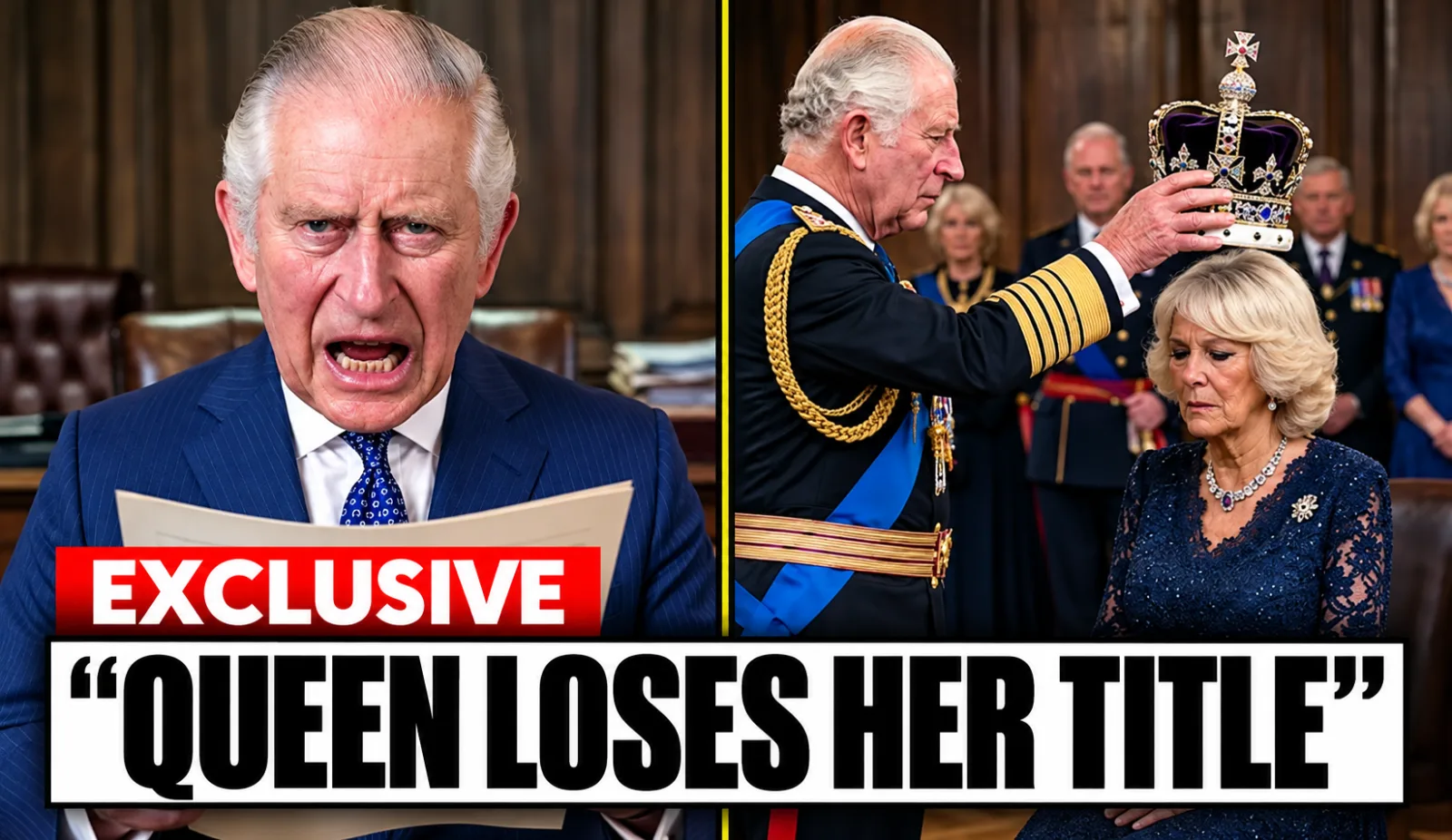BREAKING: Charles Removes Camilla's Queen Consort Title in Shocking Palace Move