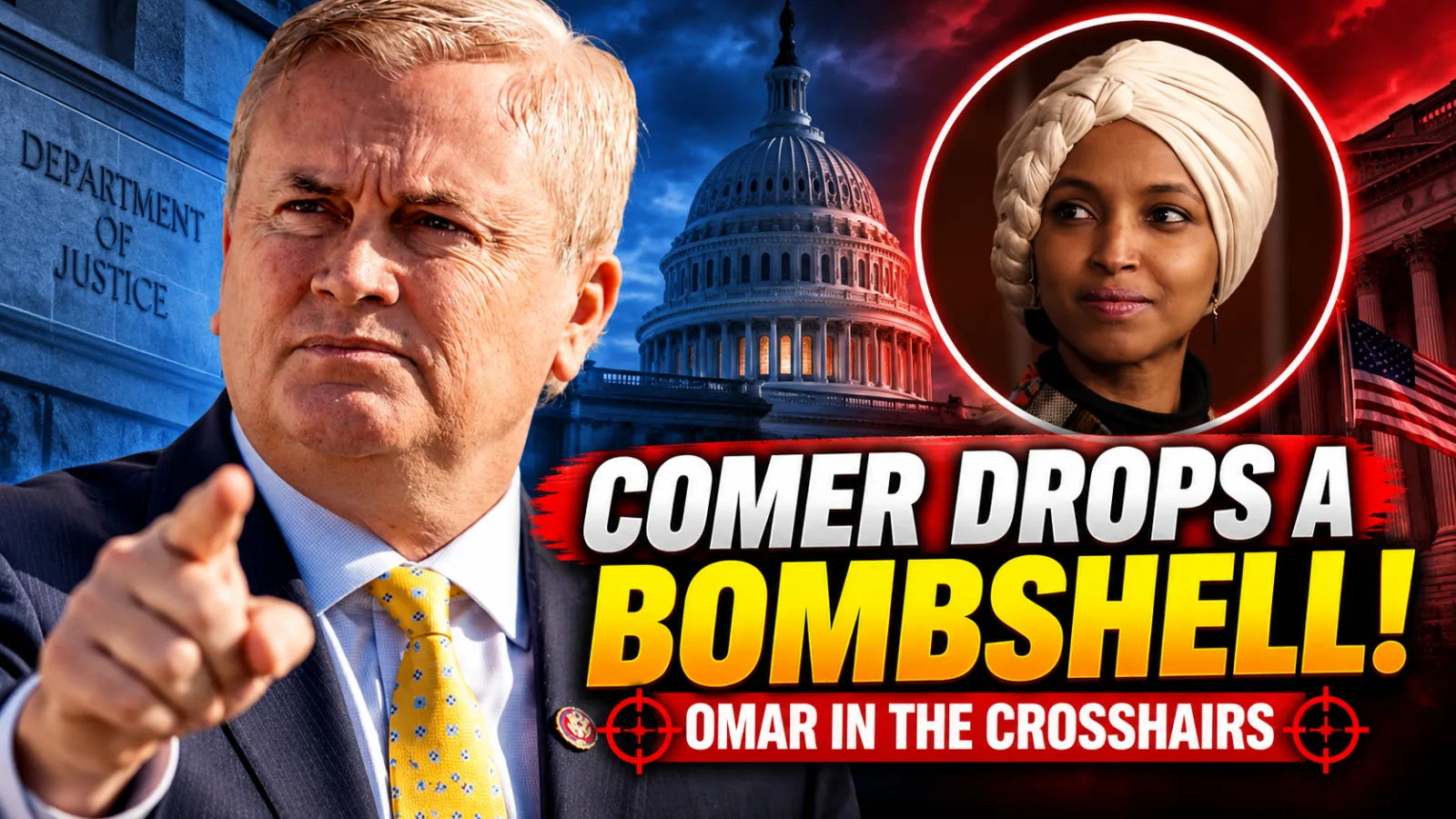 🔥 JAMES COMER SAYS DOJ HAS “ZEROED IN” ON ILHAN OMAR — AND THE CLAIM JUST BLEW THE POLITICAL FIGHT WIDE OPEN… |