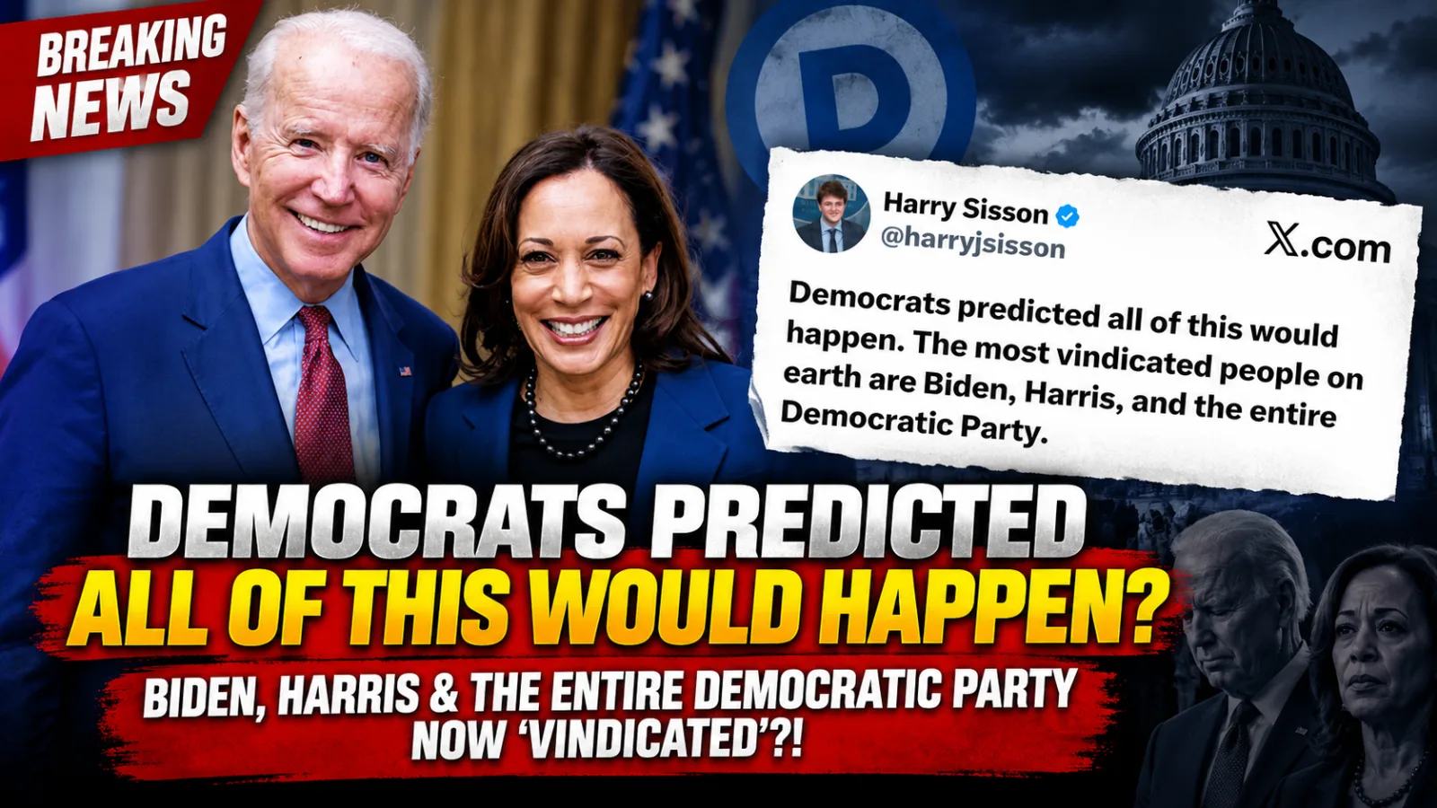 🔥 “THEY WARNED US” — A VIRAL POST SAYS BIDEN AND HARRIS WERE VINDICATED AS THE POLITICAL CHAOS DEBATE BLOWS WIDE OPEN… |