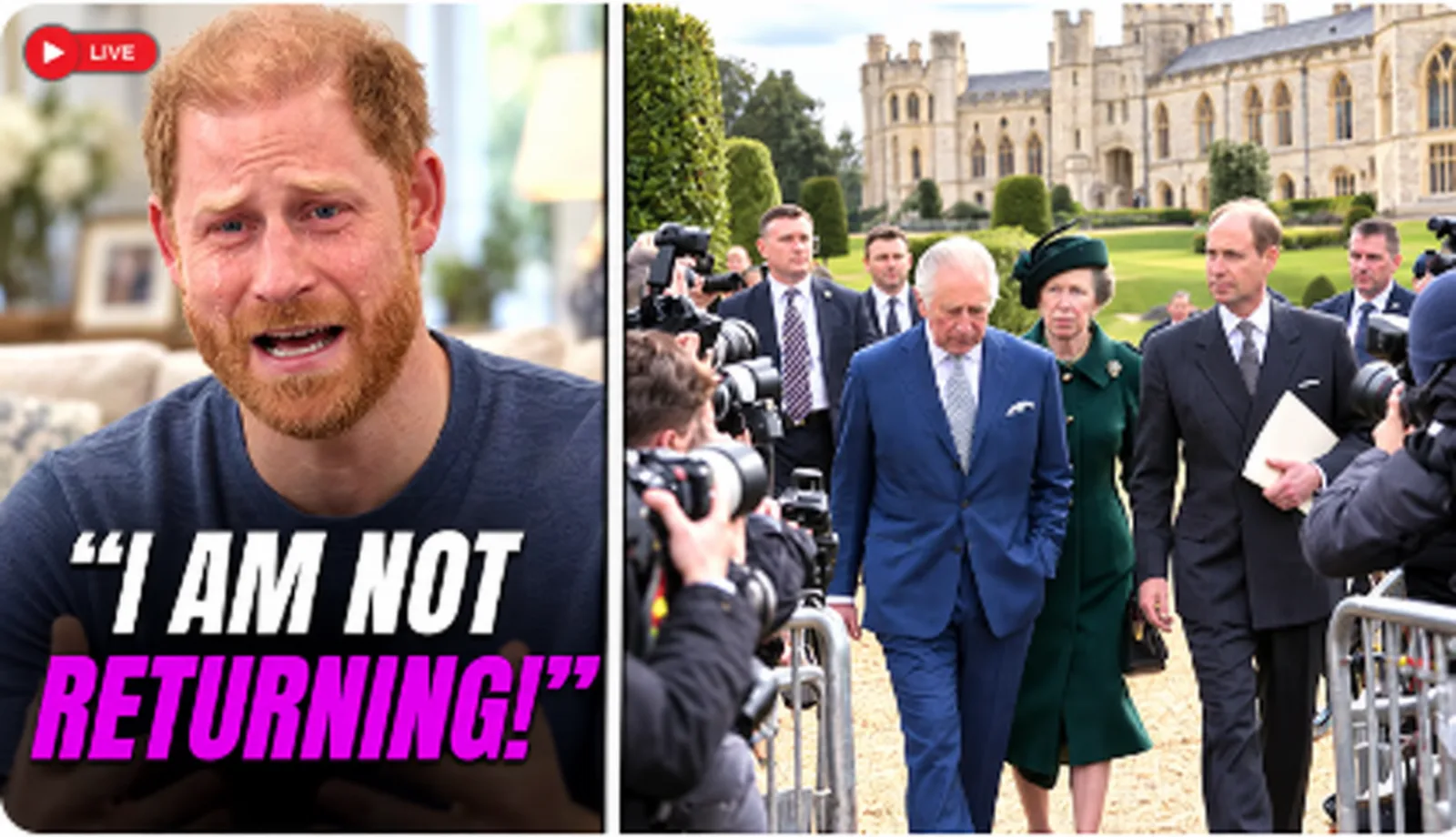 HARRY BREAKDOWN IN TEARS As Anne Openly Says You Must Return To The US!