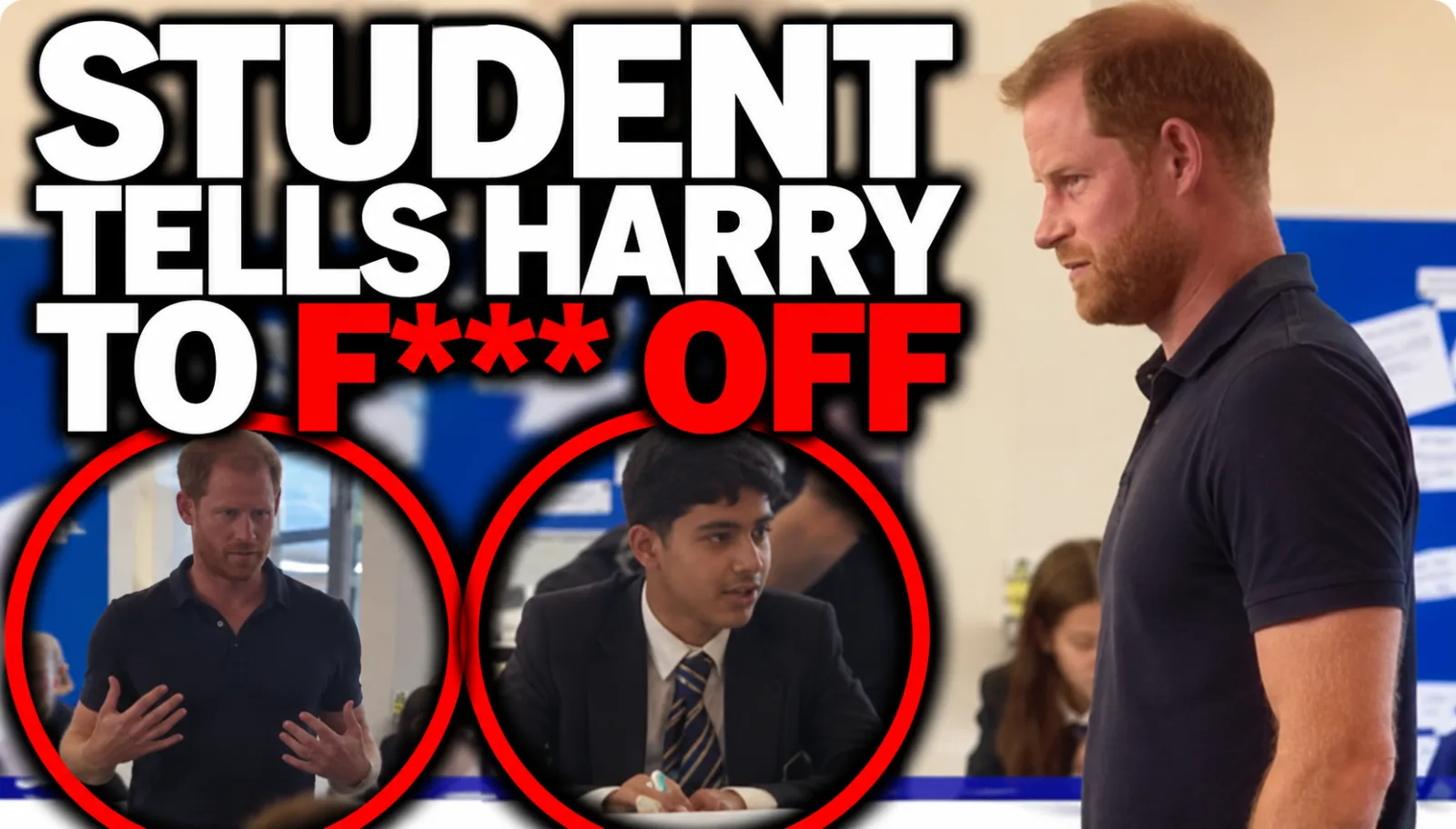 “F*** OFF!” Prince Harry’s Shock Classroom Clash After an Inappropriate Joke