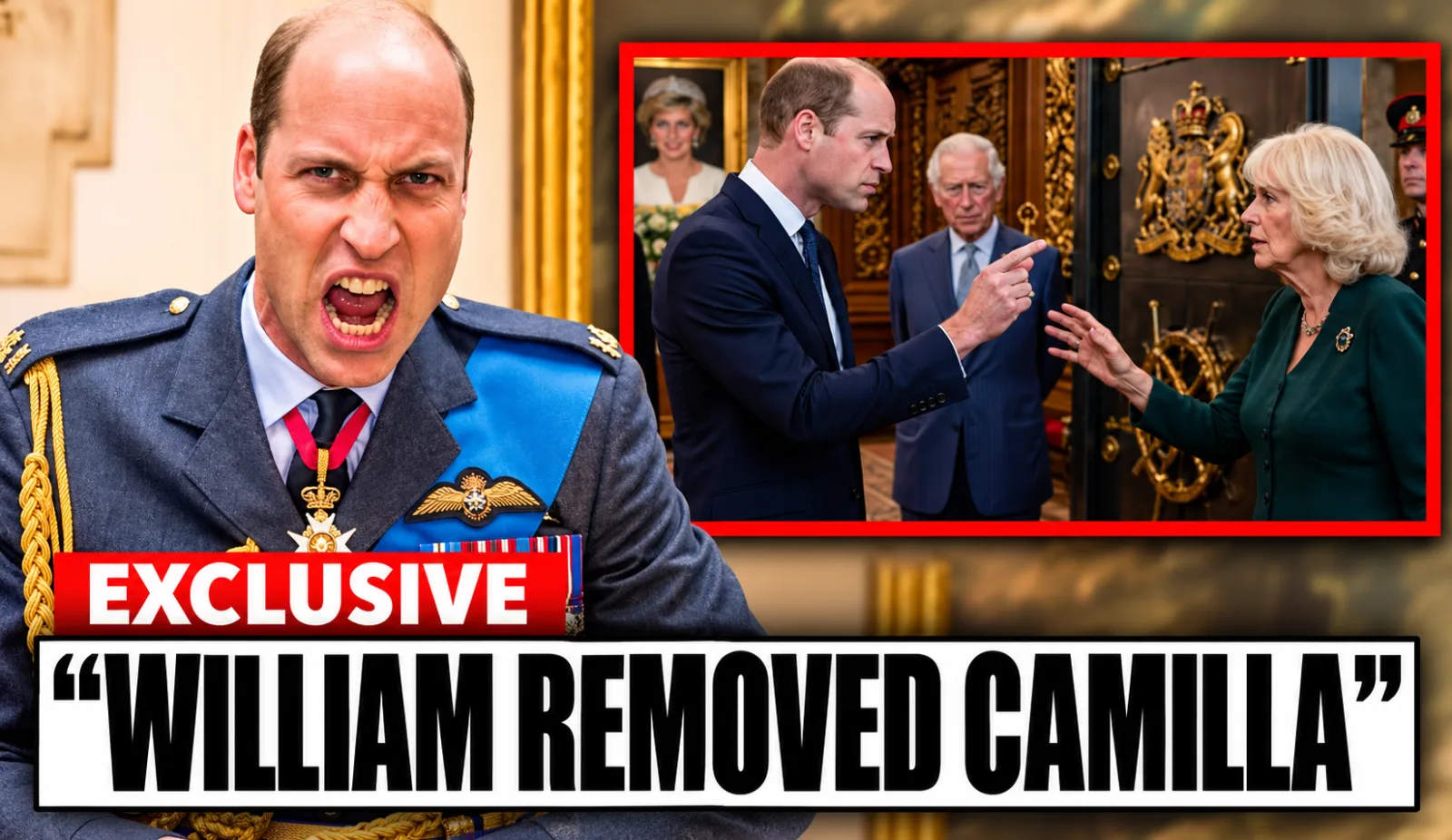 3 MIN AGO: William Reveals Queen's Final Order Blocking Camilla From Diana's Secret Vault