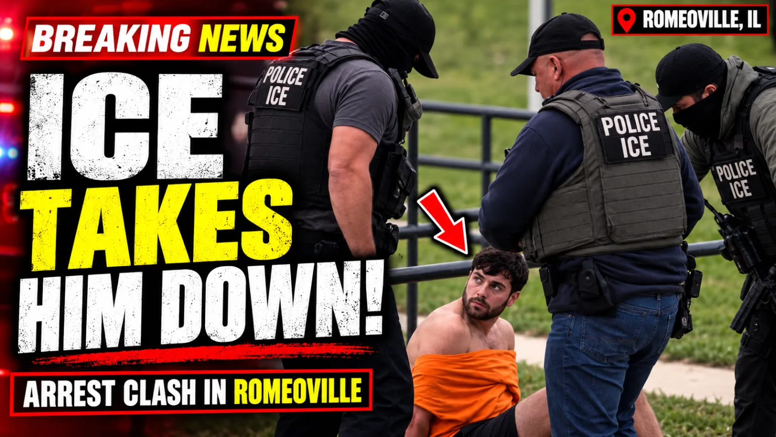 🔥 ILLINOIS ICE ARREST ERUPTS INTO A PHYSICAL STRUGGLE — AND THE TACKLE AFTER ALLEGED RESISTANCE IS SPARKING HEATED DEBATE… |