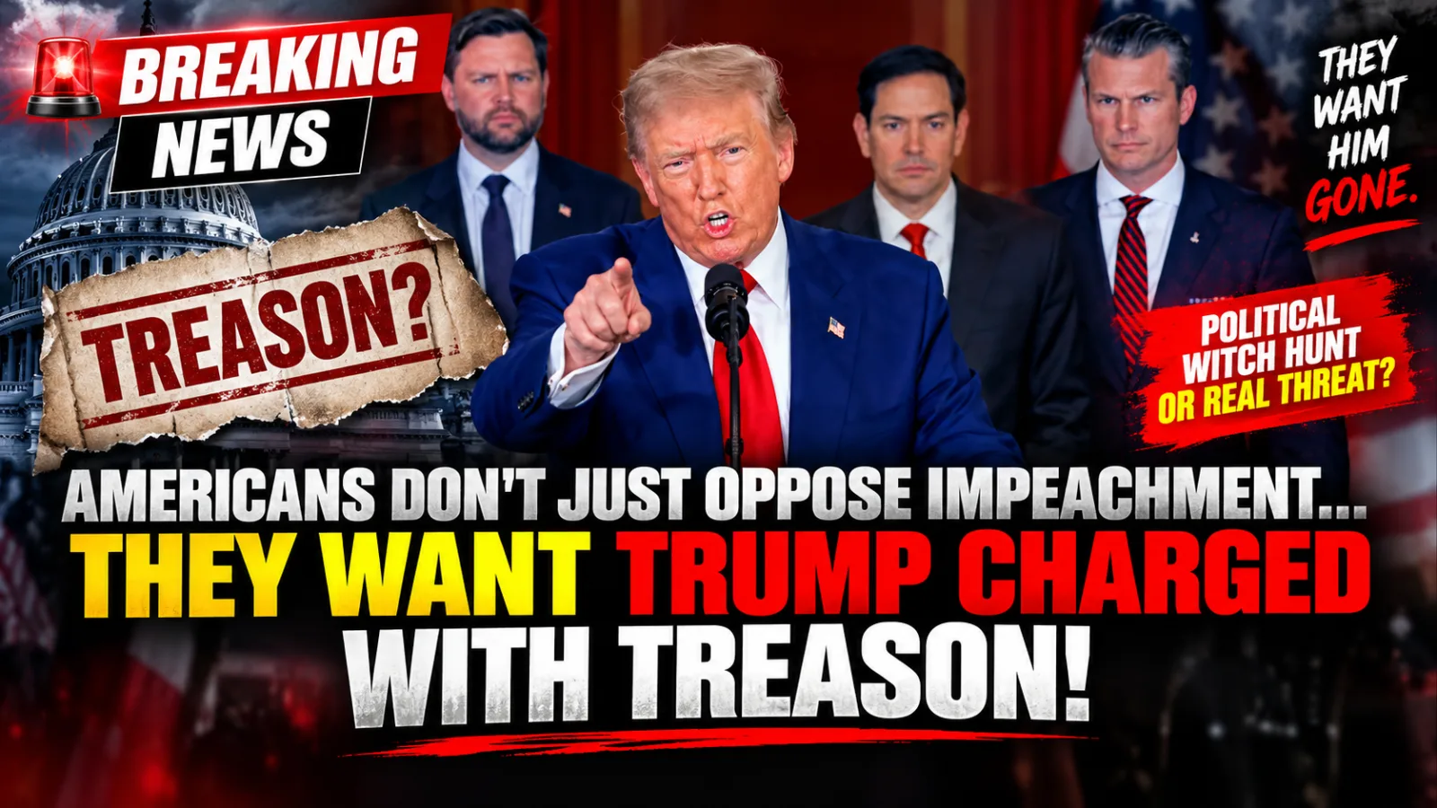 🚨 TRUMP ADMINISTRATION HIT WITH “TREASON” ACCUSATION — AND THE IMPEACHMENT FIGHT JUST TOOK A MUCH DARKER TURN… |