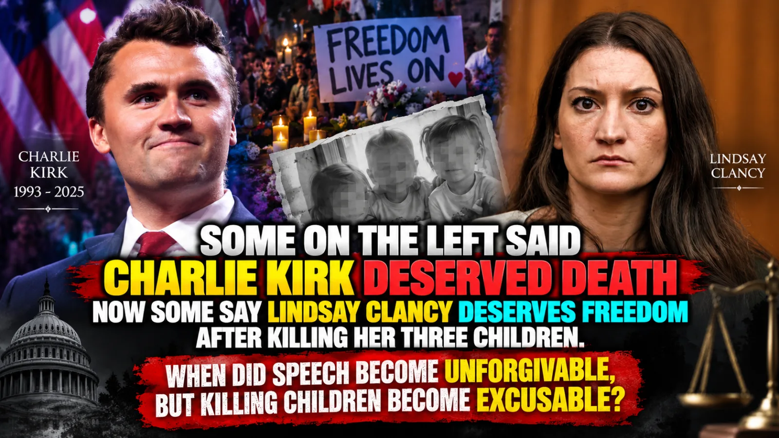 🔥 VIRAL CHARLIE KIRK–LINDSAY CLANCY COMPARISON BLOWS UP — AS A FIERCE DOUBLE-STANDARD FIGHT ERUPTS ONLINE… |