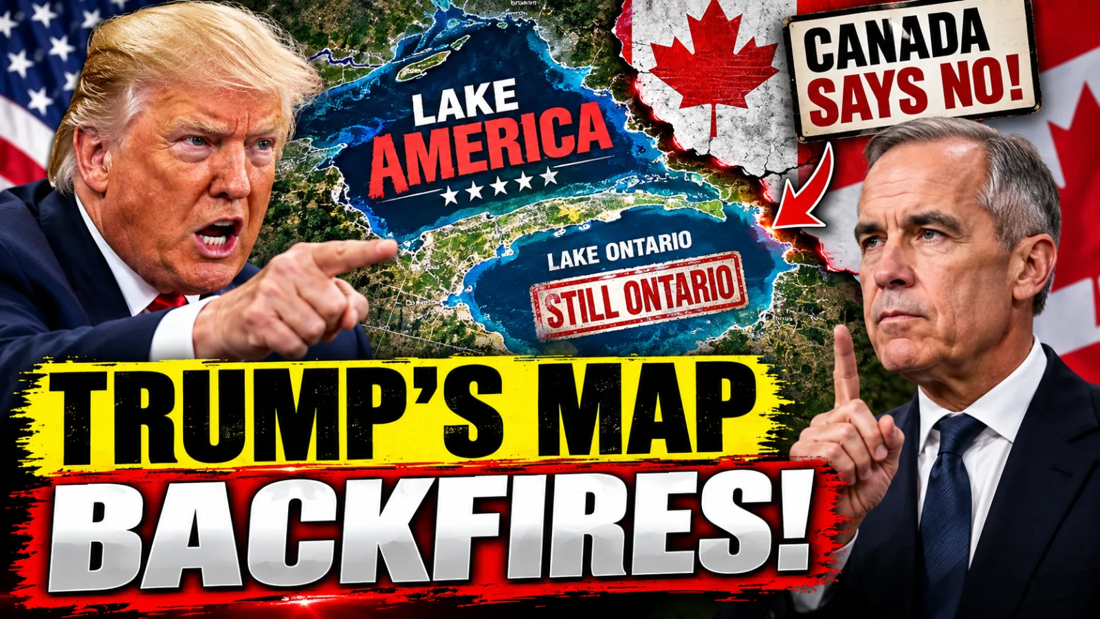 🔥IT'S OVER: CANADA FIRES BACK As Carney EMBARRASSES TRUMP Over Lake America