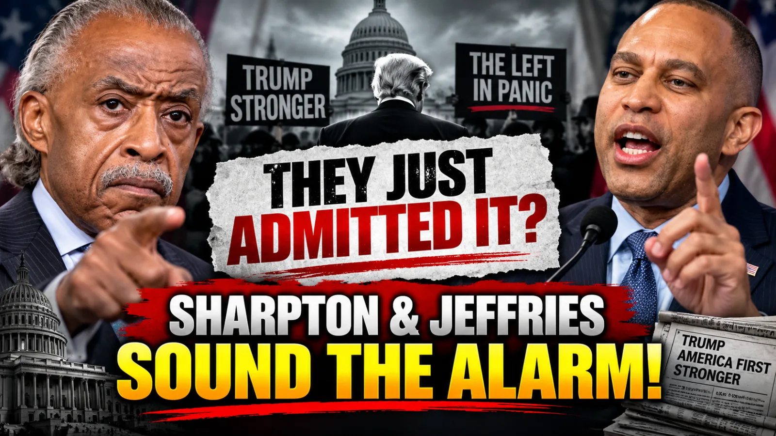 🚨 SHARPTON & JEFFRIES CALL THEMSELVES MAGA’S “WORST NIGHTMARE” — AND THE ANTI-TRUMP FIGHT JUST EXPLODED… |