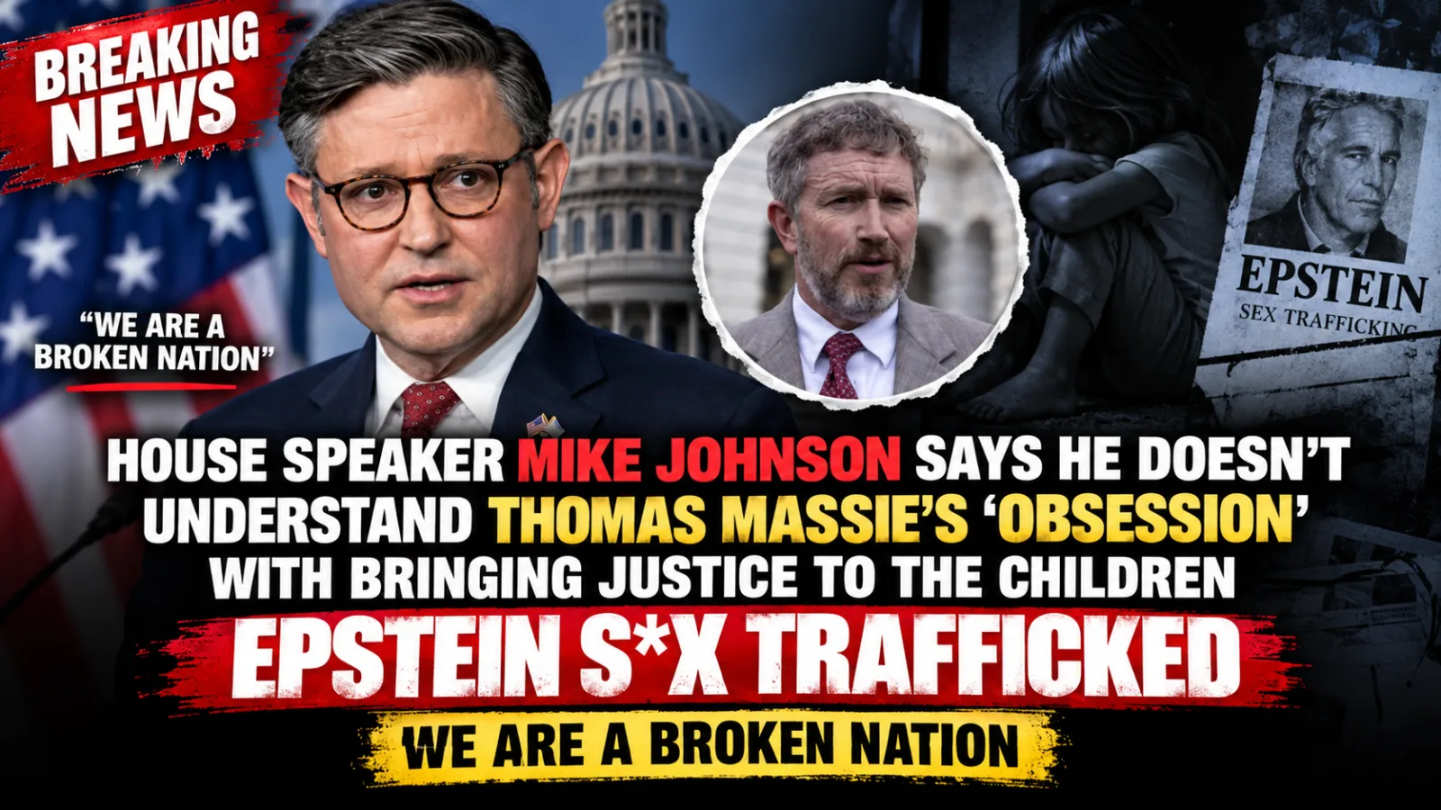 🚨 MIKE JOHNSON SLAMMED OVER MASSIE’S EPSTEIN PUSH — AND HIS “OBSESSION” REMARK JUST IGNITED A MASSIVE POLITICAL FIRESTORM… |
