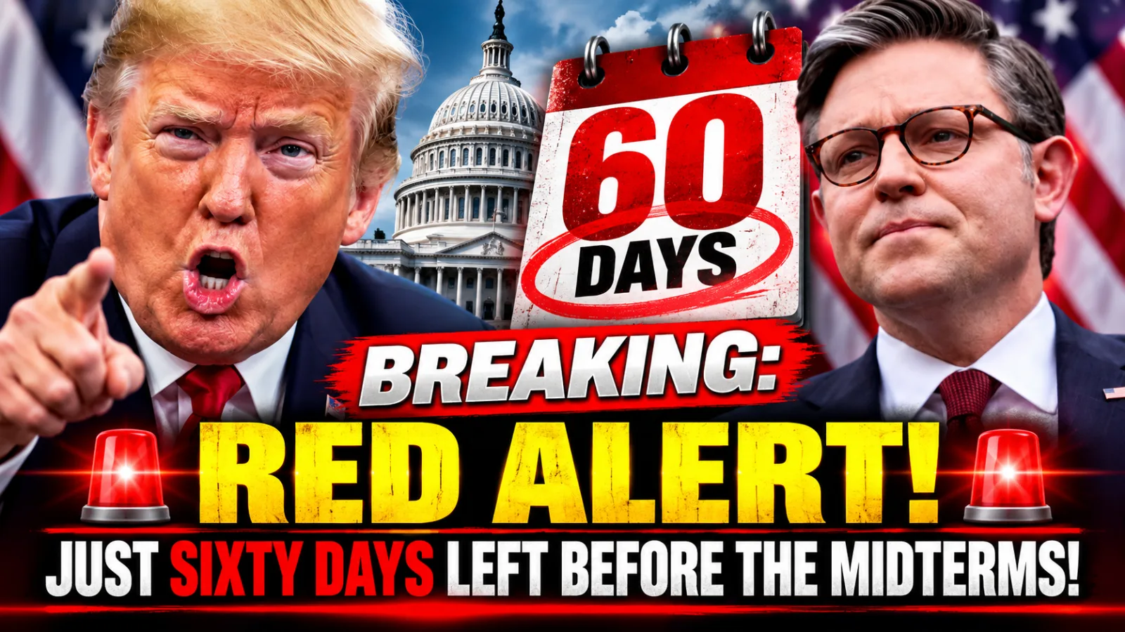🔥 60 DAYS TO THE MIDTERMS — WASHINGTON IS NOW ENTERING A HIGH-STAKES POLITICAL SPRINT WHERE EVERY MOVE COULD MATTER… |