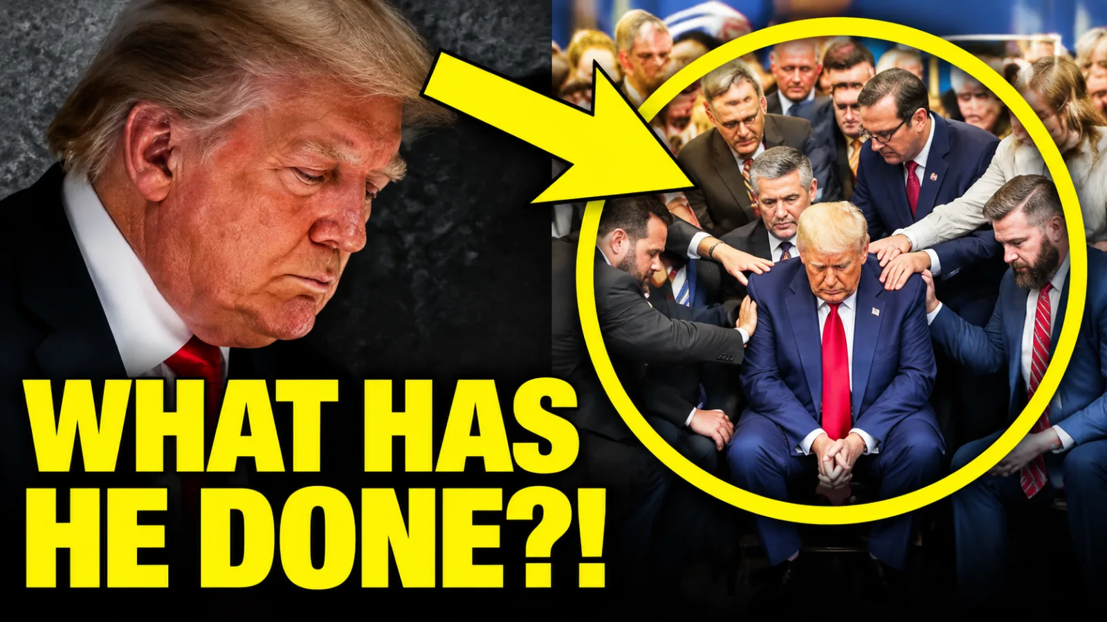 TRUMP TURNS FAITH INTO A LOYALTY TEST - 'VOTE OR GO TO HELL' STUNT EXPOSES CHRISTIAN NATIONALISM'S GRIP ON MAGA!