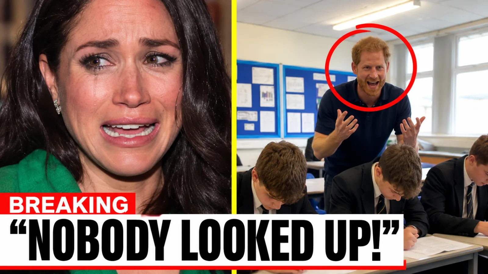 Meghan In TEARS As The Footage Of UK School Kids IGNORING Harry Is FINALLY EXPOSED