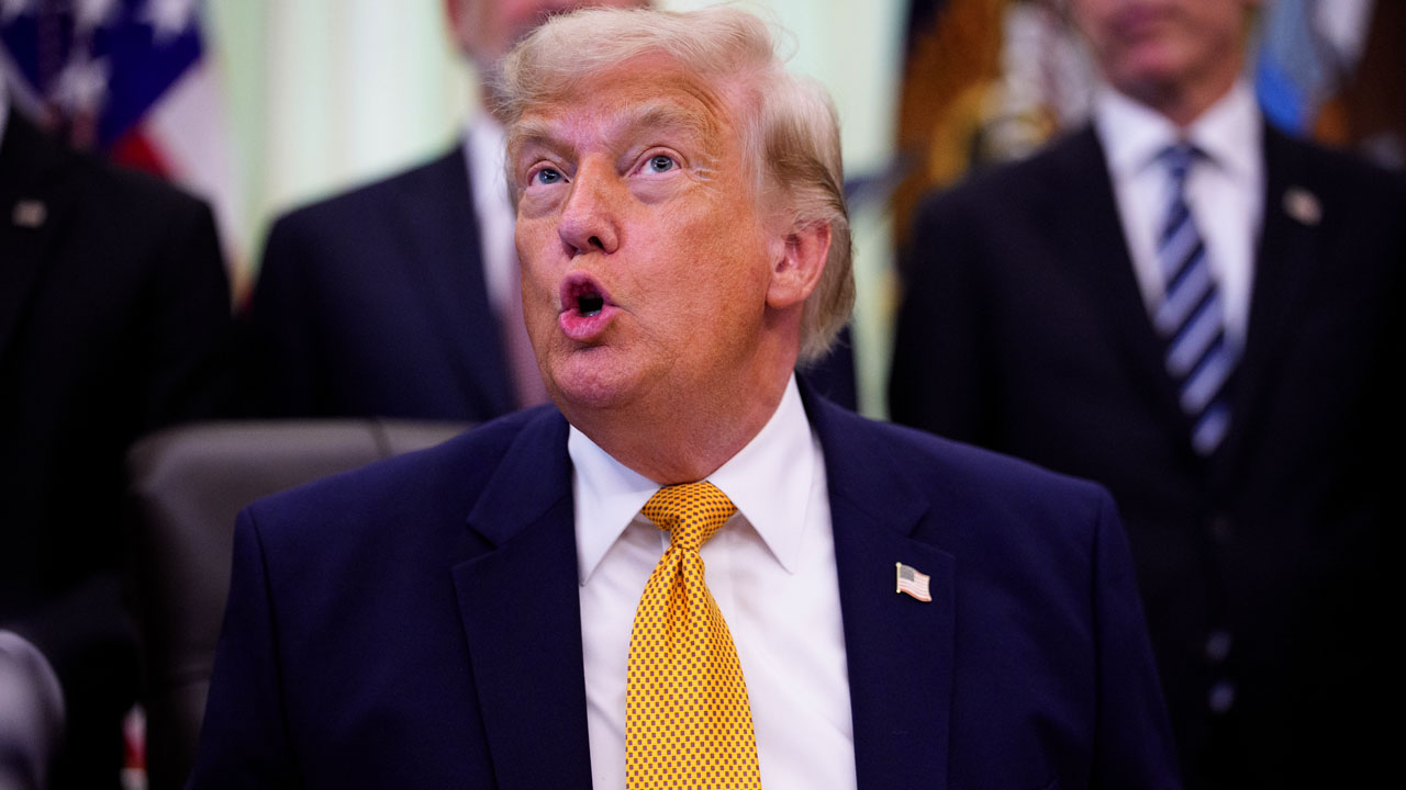 Trump's 'bulge' sparks wild theories and a furious reply from White House only adds fuel to the fire