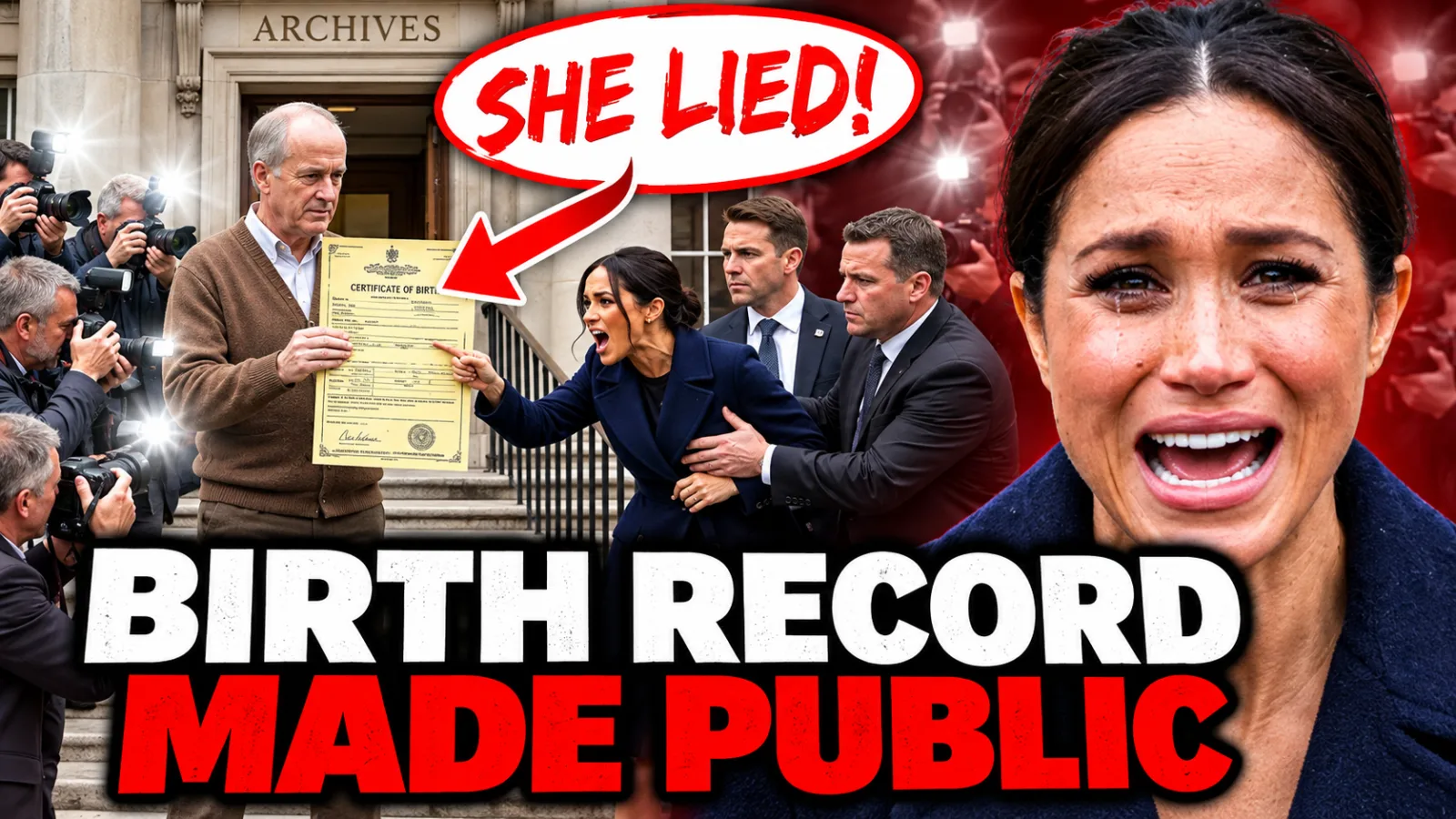 Meghan LOSES IT As Her Secret Daughter's Birth Record Is FINALLY Found