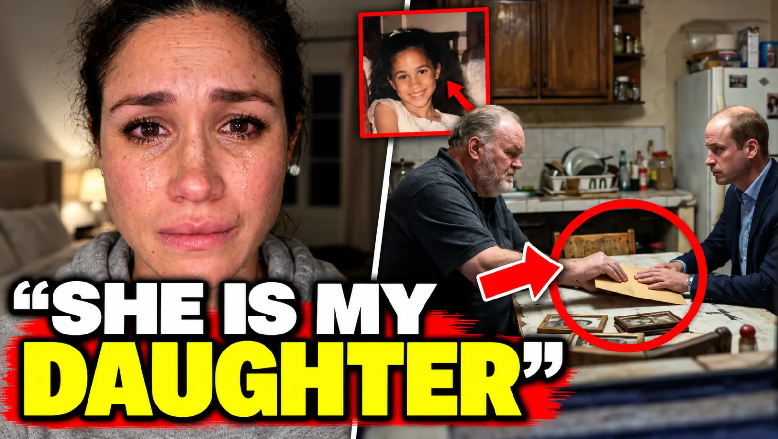 Meghan In TEARS As William Gets Her Secret Daughter's Birth Record From Thomas Markle