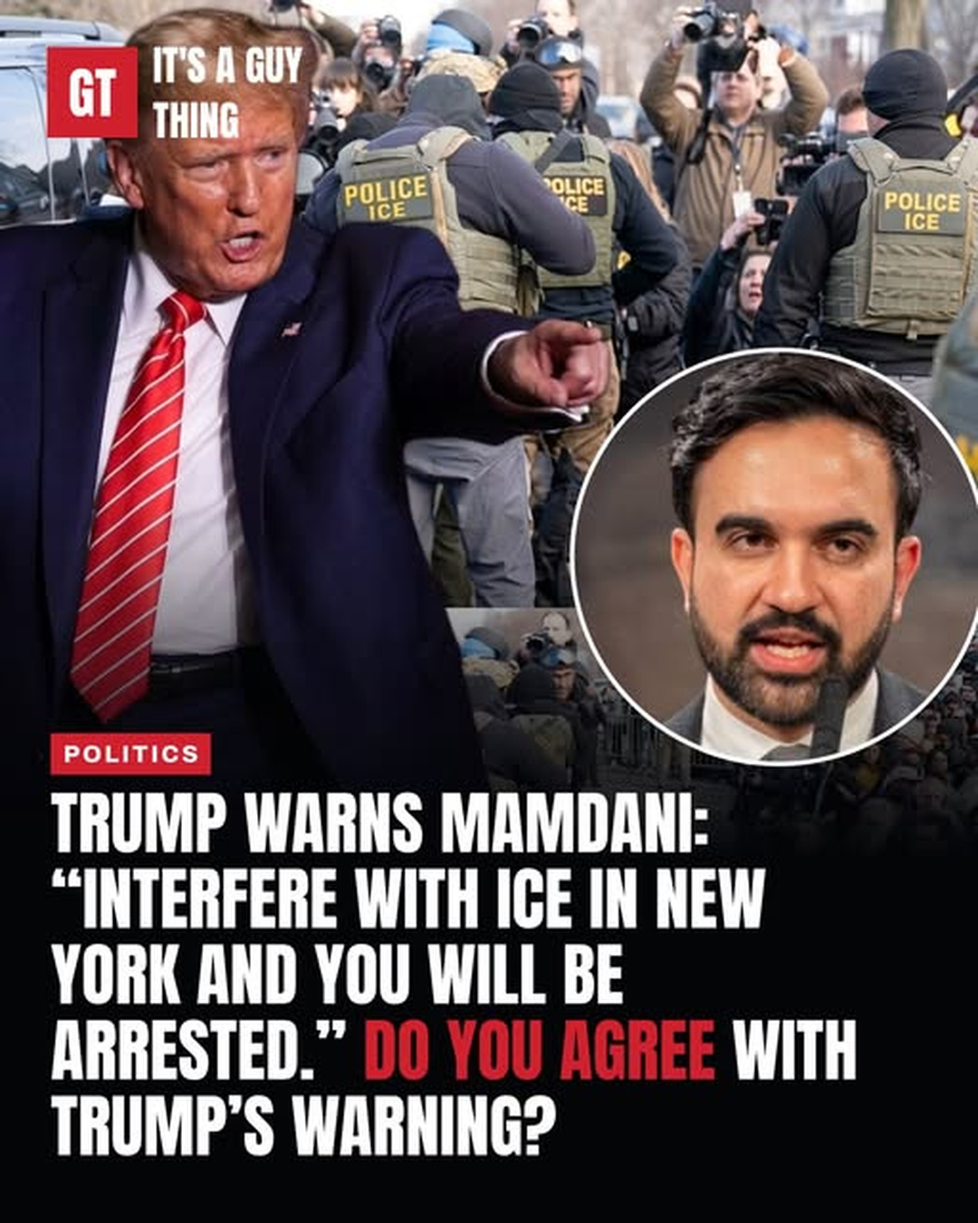 TRUMP’S WARNING TO MAMDANI OVER ICE
