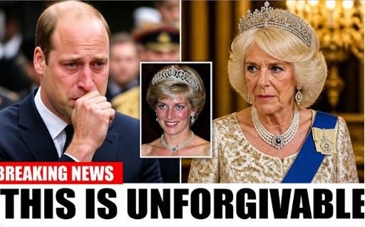Prince William In TEARS Ask Charles Why Camilla Wears The Jewels That Belonged To Diana! //  Prince William, King Charles, Queen Camilla and Princess Diana’s jewelry is once again attracting attention online.
