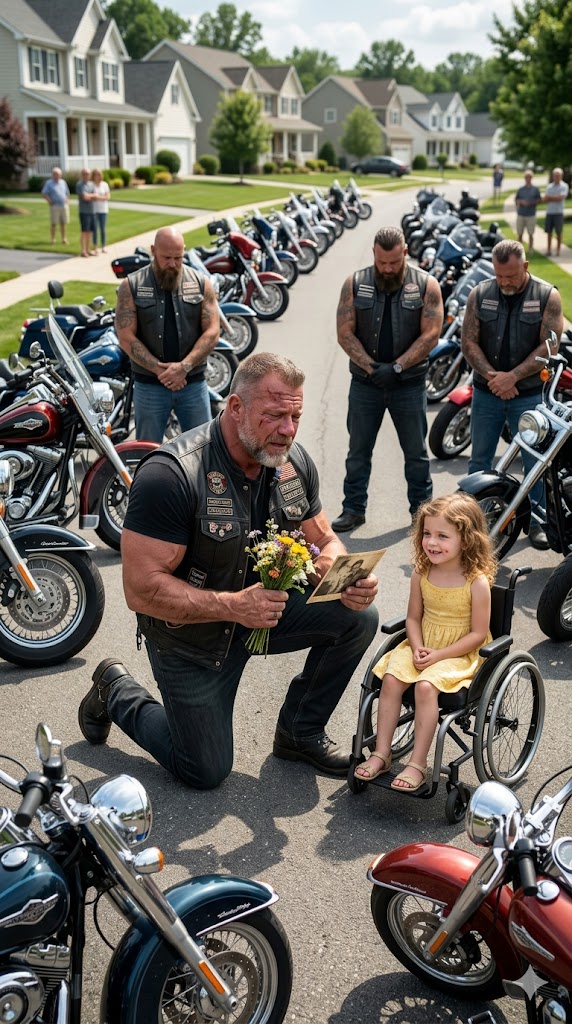 His Daughter Died 8 Years Ago... Then a Little Girl in a Wheelchair Handed Him Flowers