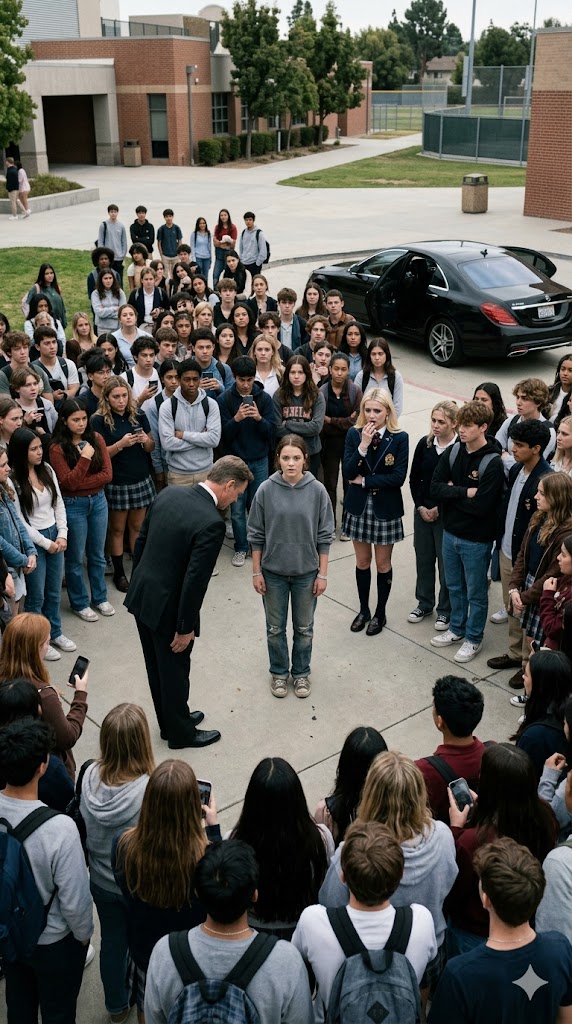 The Popular Girl Accused a Poor Student of Theft—Then a Black Sedan Changed Everything
