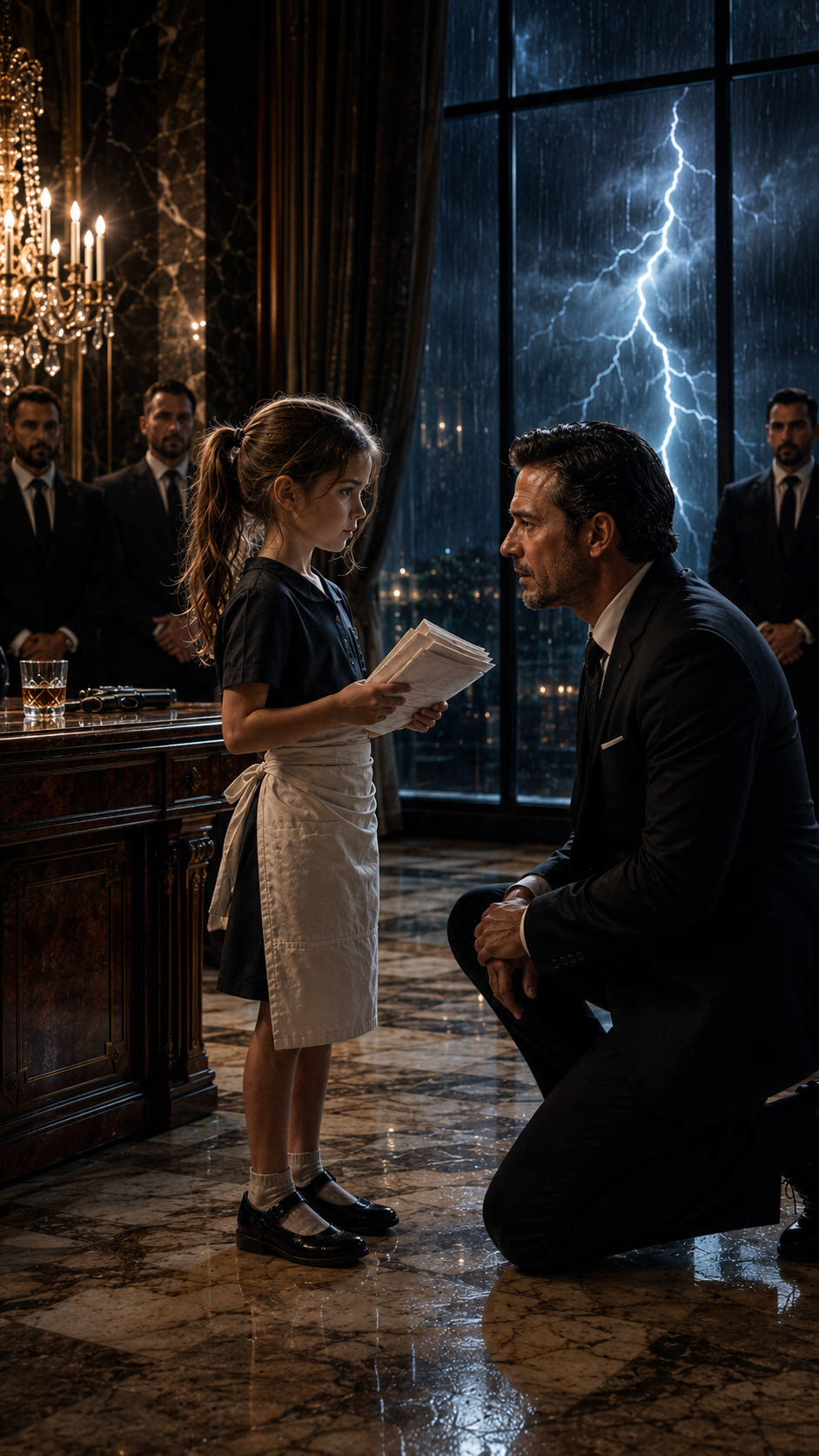 The Little Girl in the Storm