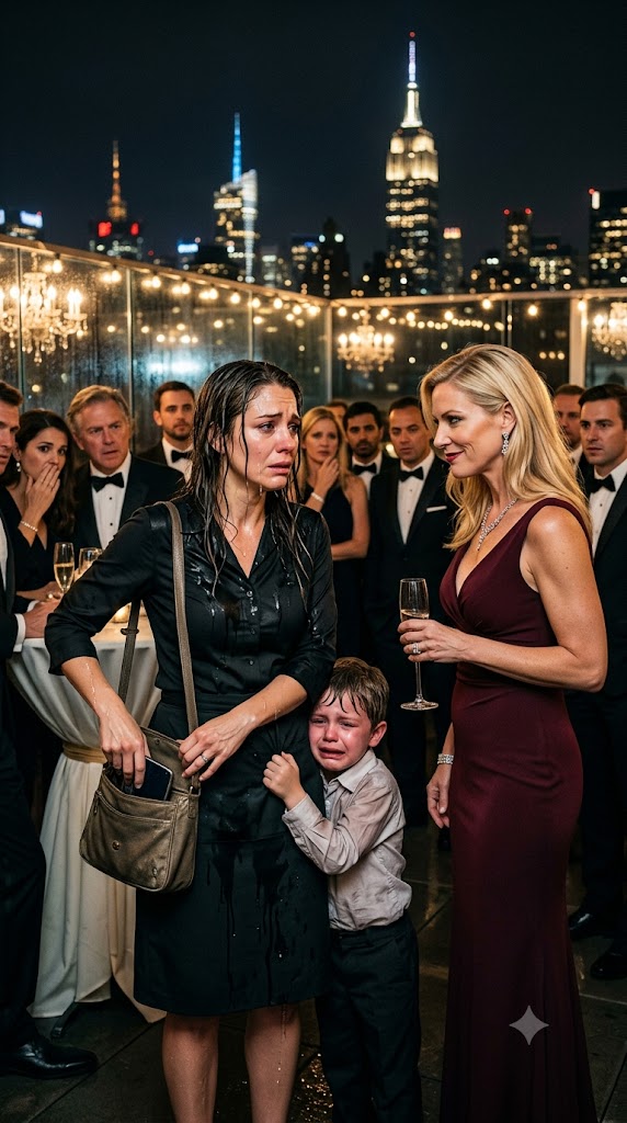 SHE POURED CHAMPAGNE ON A SINGLE MOTHER AT A MILLIONAIRE GALA—THEN LEARNED WHO SHE REALLY WAS