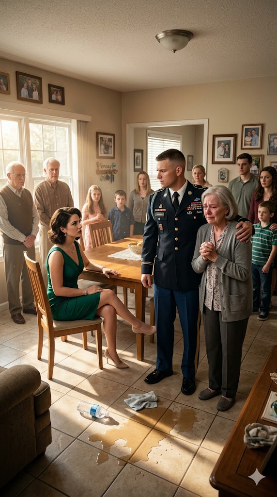 HE CAME HOME IN UNIFORM... AND FOUND HIS MOTHER ON HER KNEES