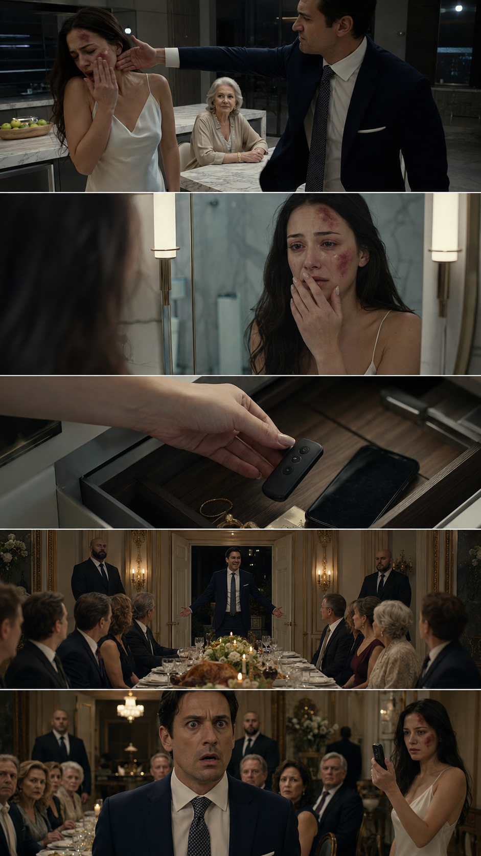 THE SLAP IN THE MARBLE KITCHEN