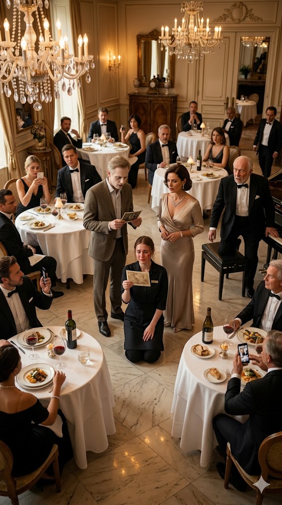 The Millionaire's Wife Slapped a Waitress—Then a Photograph Brought the Entire Restaurant to Silence