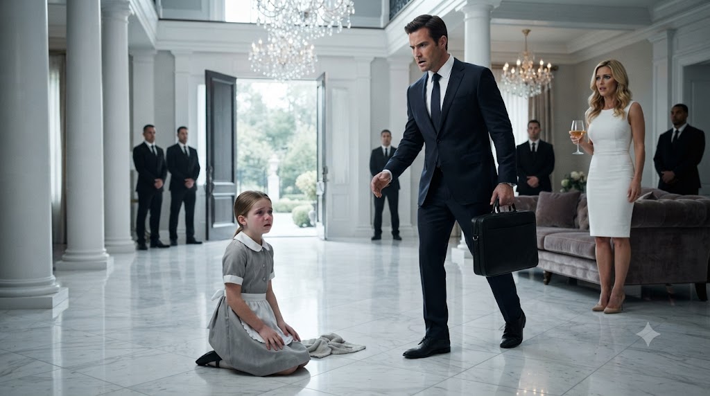 THE CHILD IN THE MAID DRESS
