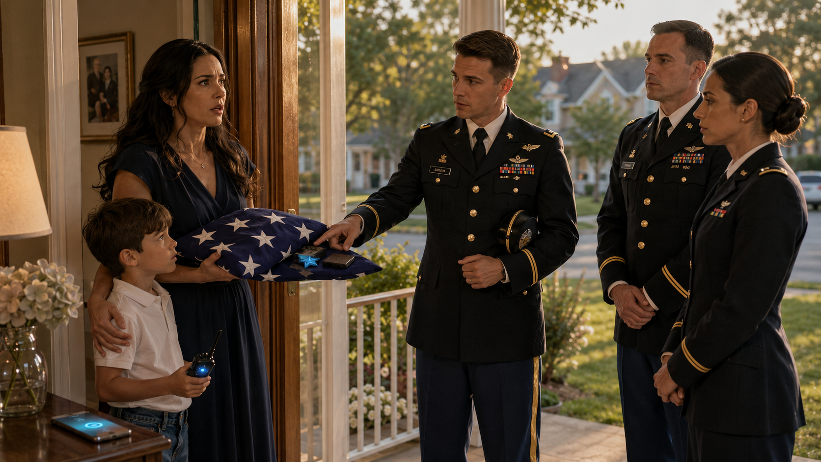 The Folded Flag Hid Her Soldier Husband’s Final Warning