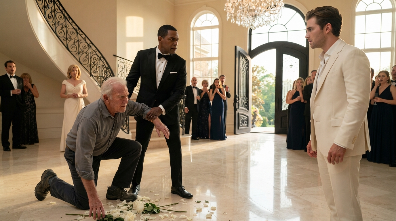 The Roses on the Marble Floor