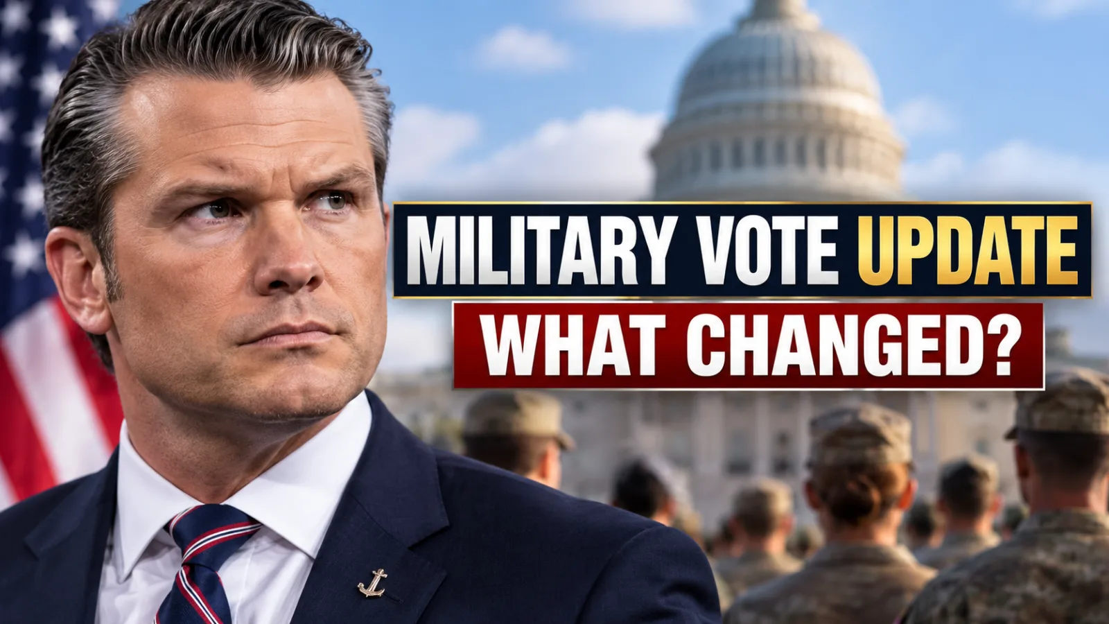 "🚨 MILITARY ALERT: HEGSETH URGES TROOPS TO VOTE AFTER A SHOCKING 300,000 WERE UNREGISTERED!"