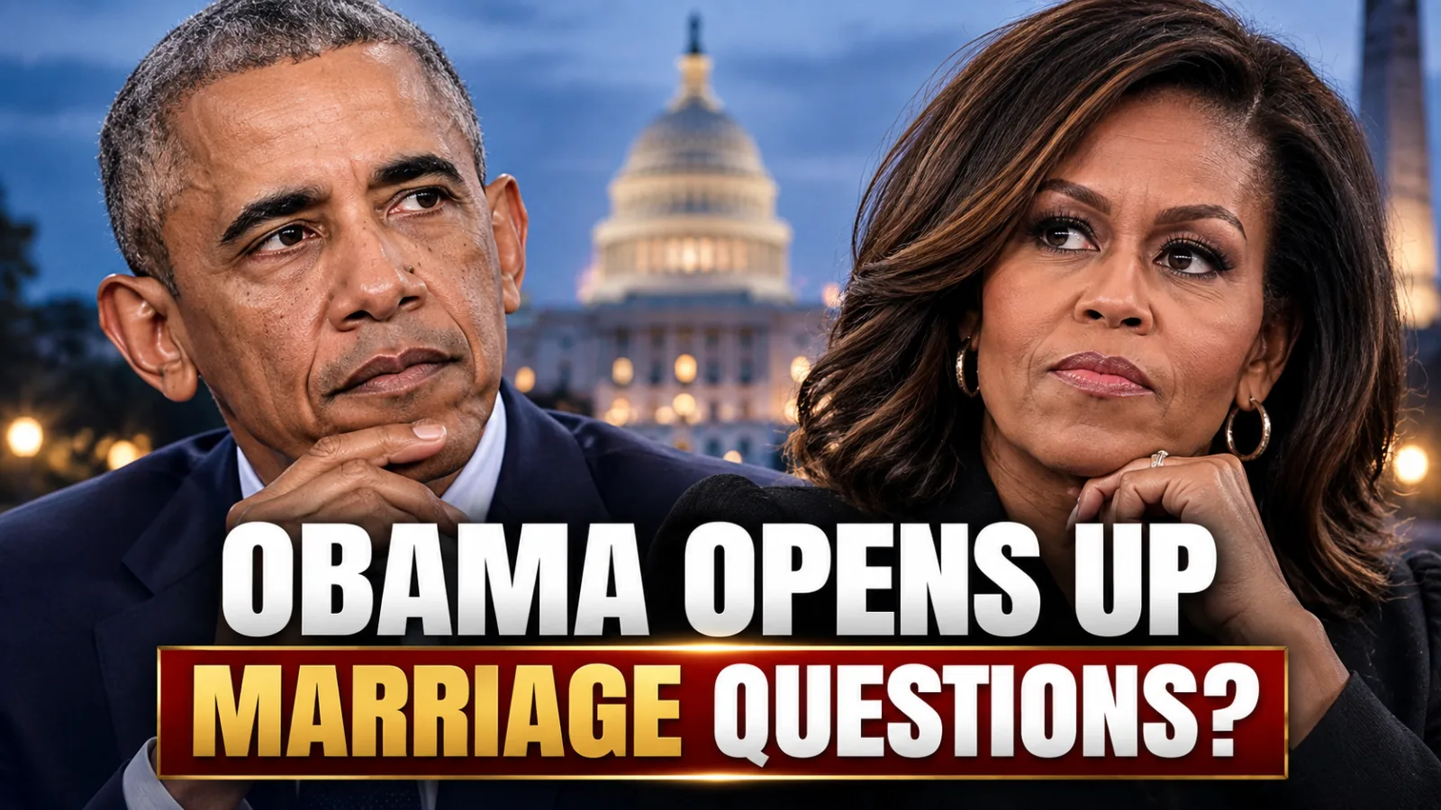 "🚨 MARRIAGE BOMBSHELL: BARACK OBAMA BLAMES TRUMP FOR HIS STRIFE WITH MICHELLE!"