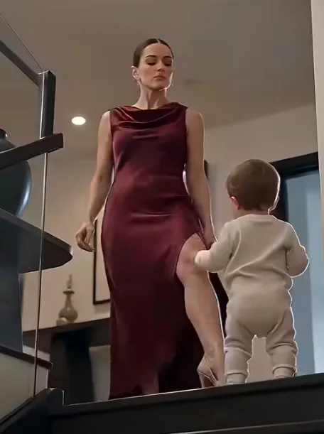Vanessa swore the toddler had slipped—then little Leo pointed at the security camera above the staircase.