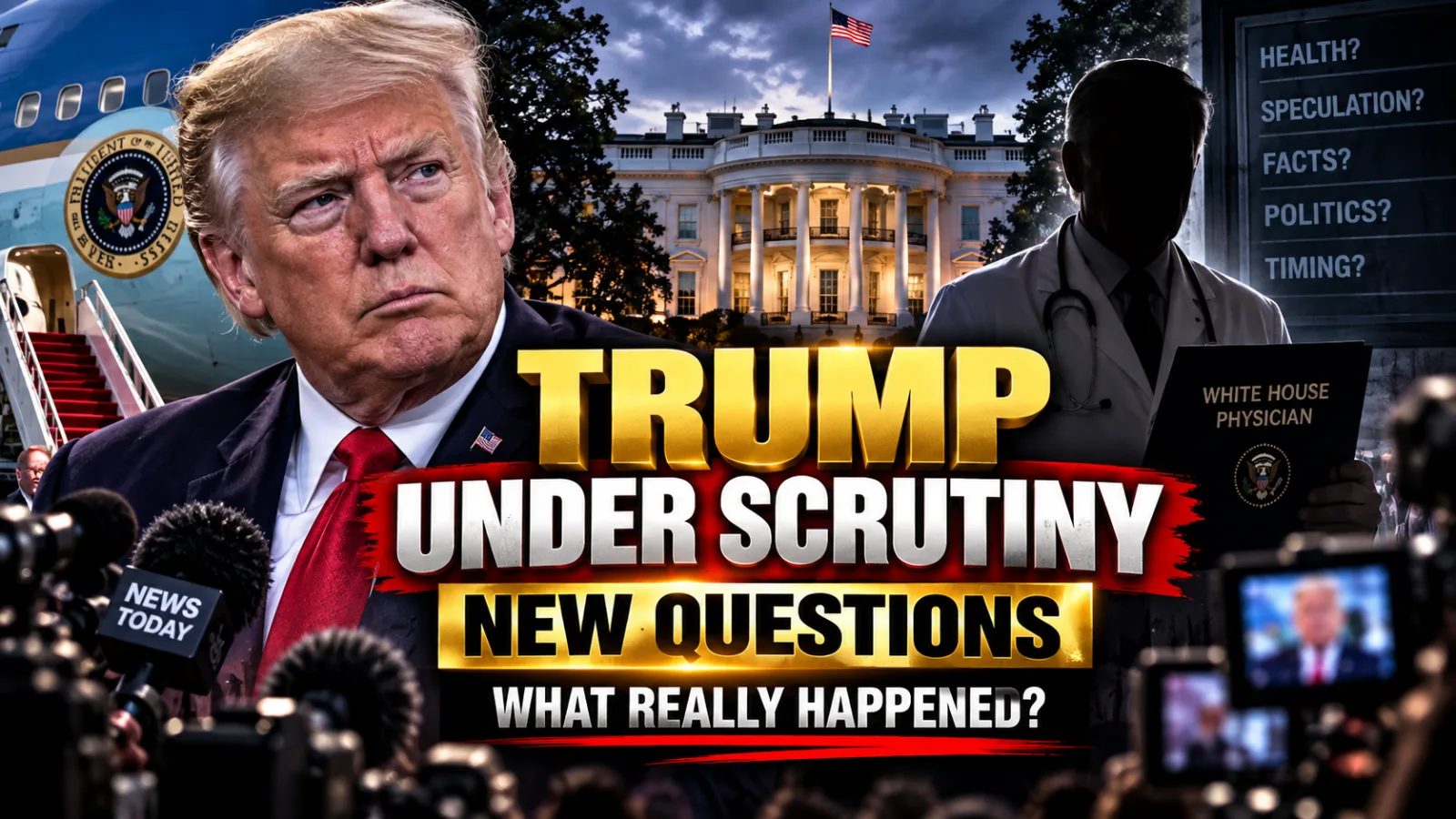 "BREAKING: TRUMP FALLS AGAIN! WHITE HOUSE DOCTOR SILENCE ON WHAT HAPPENED..."