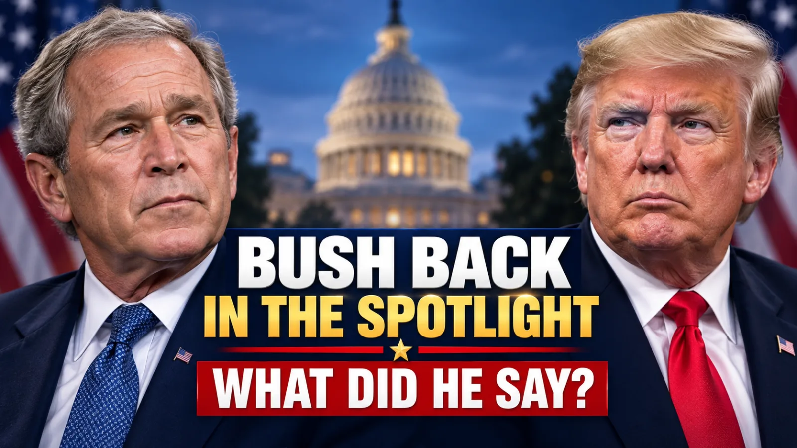 "🚨 UNTHINKABLE BETRAYAL: GEORGE BUSH RETURNS WITH A BRUTAL ATTACK ON TRUMP!"