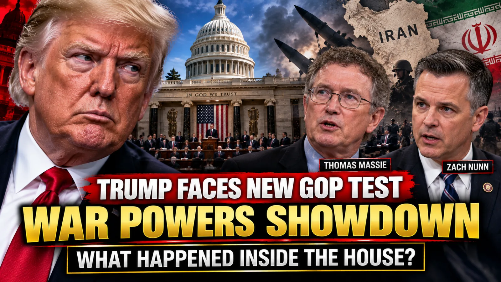 "TRUMP FACED WITH ANOTHER ROUND OF BETRAYAL: Republicans Turn On Him Over 'War Powers'!"