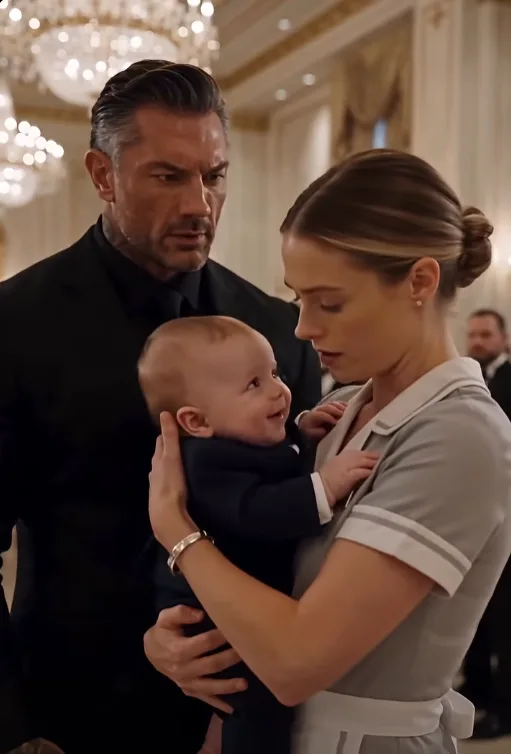 The mafia boss couldn’t understand why his baby kept reaching for a quiet maid—until she saw the crescent birthmark on his ankle and whispered, “My dead son had that too.”