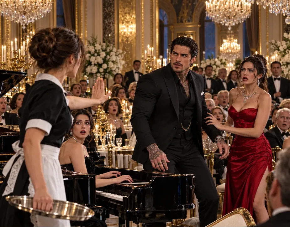 THE MAFIA BOSS’S FIANCÉE CALLED ME “A USELESS LITTLE MAID” WHEN I STOPPED THE PIANIST—THEN LUCA HEARD THE SONG AND STOOD UP SO FAST HIS CHAIR HIT THE FLOOR.
