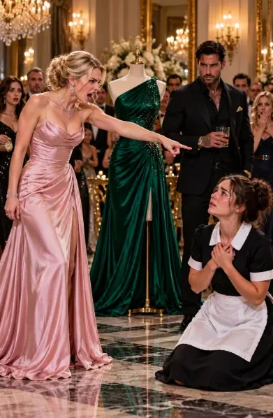 THE MAFIA BOSS’S FIANCÉE MOCKED THE MAID’S SIZE IN FRONT OF 40 GUESTS—BUT SHE NEVER EXPECTED THE DRESS TO FIT OR DOMINIC TO FIND WHAT WAS SEWN INSIDE THE HEM.