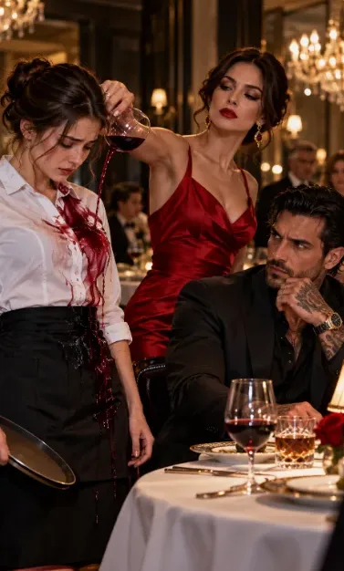 THE MAFIA BOSS SAW HIS FIANCÉE HUMILIATE THE WAITRESS—BUT ONE DROP OF RED WAX ON HER SLEEVE MADE HIM REALIZE SOMEONE AT HIS TABLE WAS LYING.