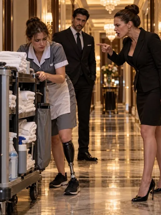 The mafia boss was walking through his own hotel at 3 a.m. when he found a cleaner struggling alone with a broken prosthetic leg—and what she carried in her notebook was even more disturbing.