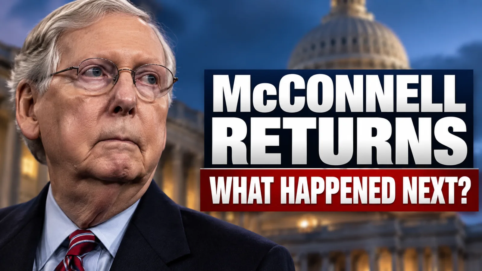 "🚨 SENATE SHOCKER! — MITCH MCCONNELL MAKES BIZARRE MOVE DAYS AFTER RETURNING!"